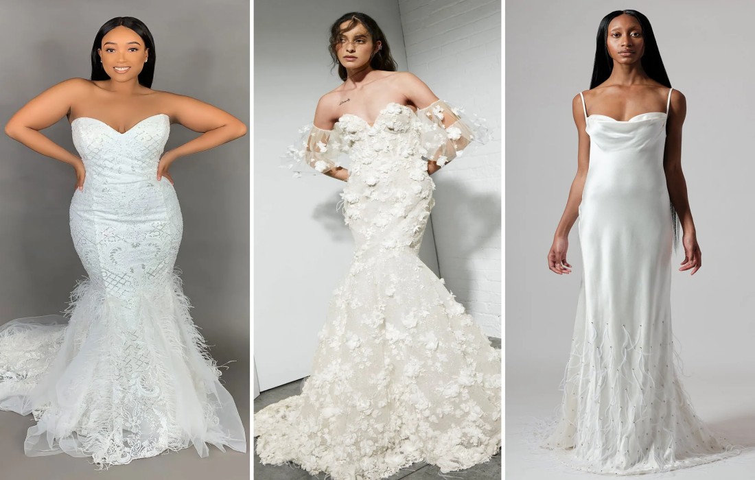 The Elegance Of Feather Dresses